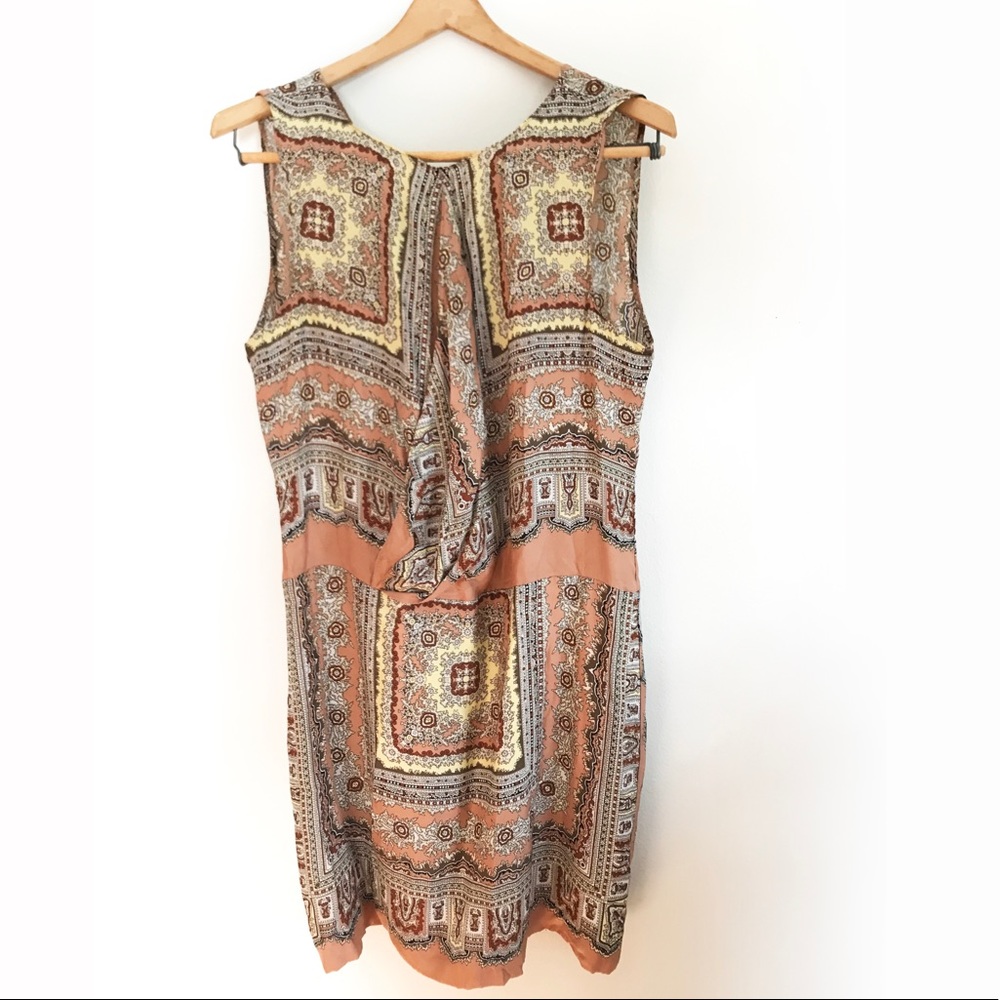 Zara Woman Kerchief Sleeveless Mini Dress Sz L